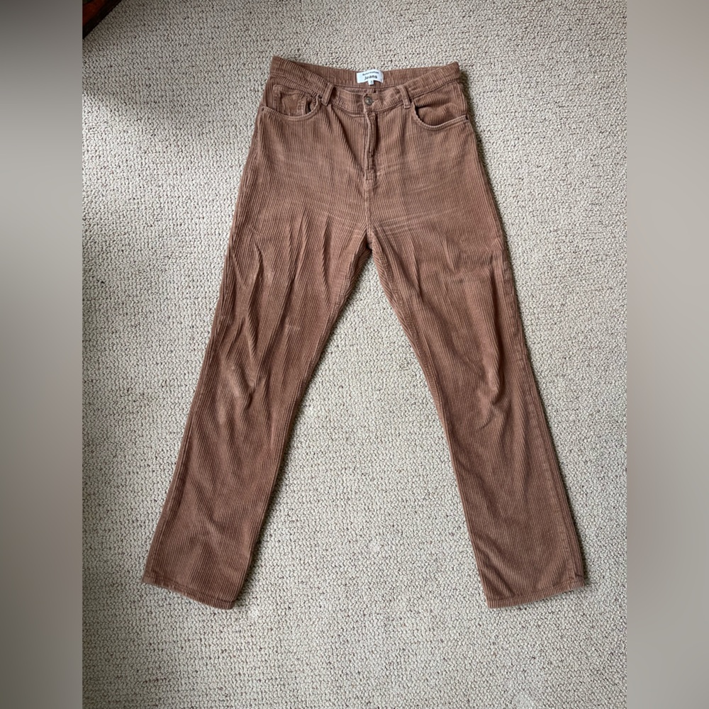 Reformation Tan Corduroy Pants